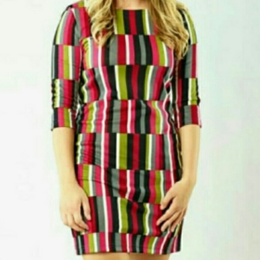 Tracy Negoshian Marisa Stripe Dress
